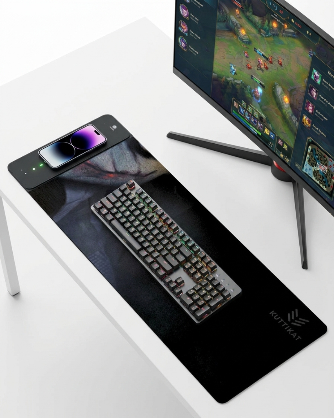 Deskpad | Gaming RGB | Wireless Charging Pad