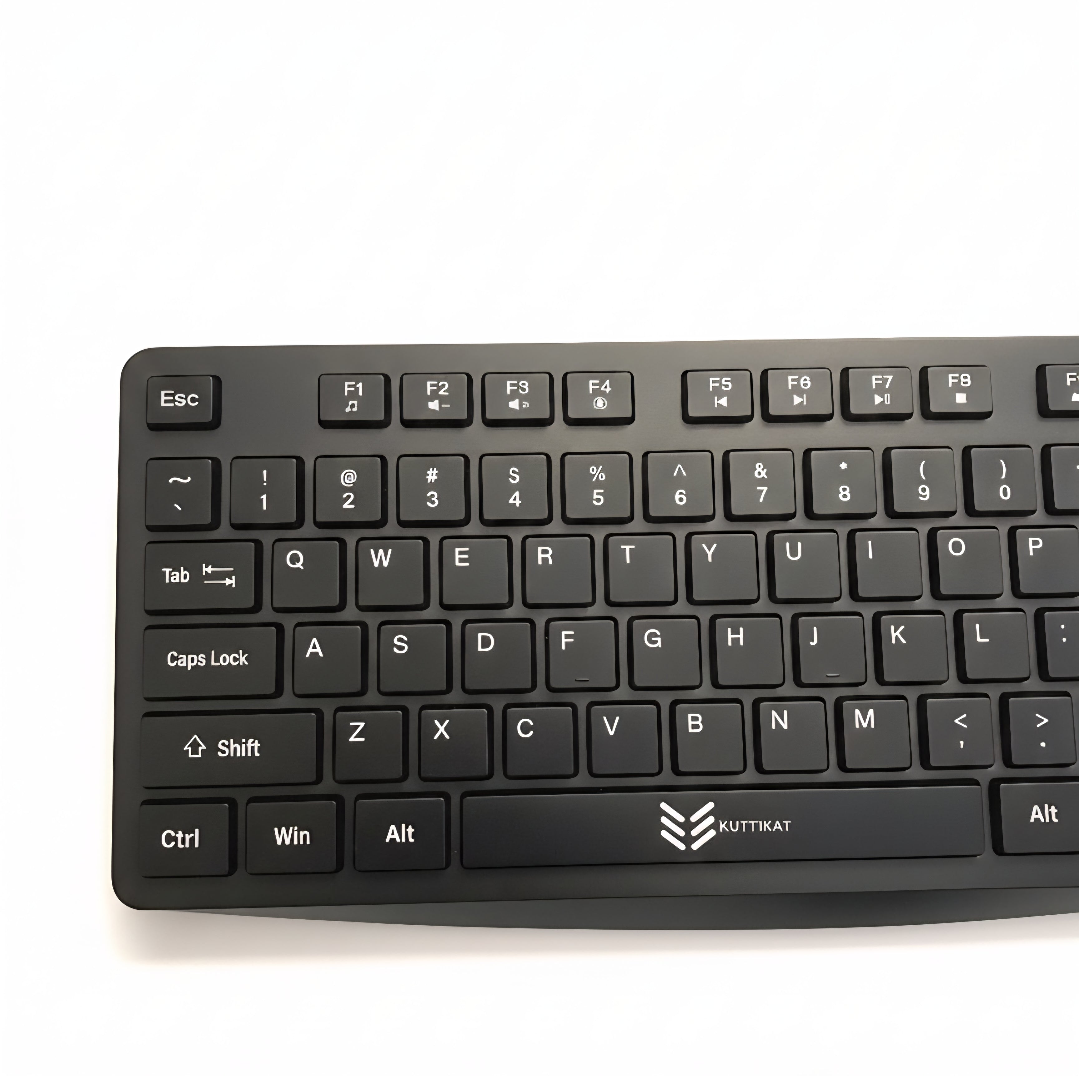 Kuttikat Full-Size Wireless Keyboard and Mouse Combo – 2.4GHz Silent USB Keyboard & Mouse Set for Office, Home & Work