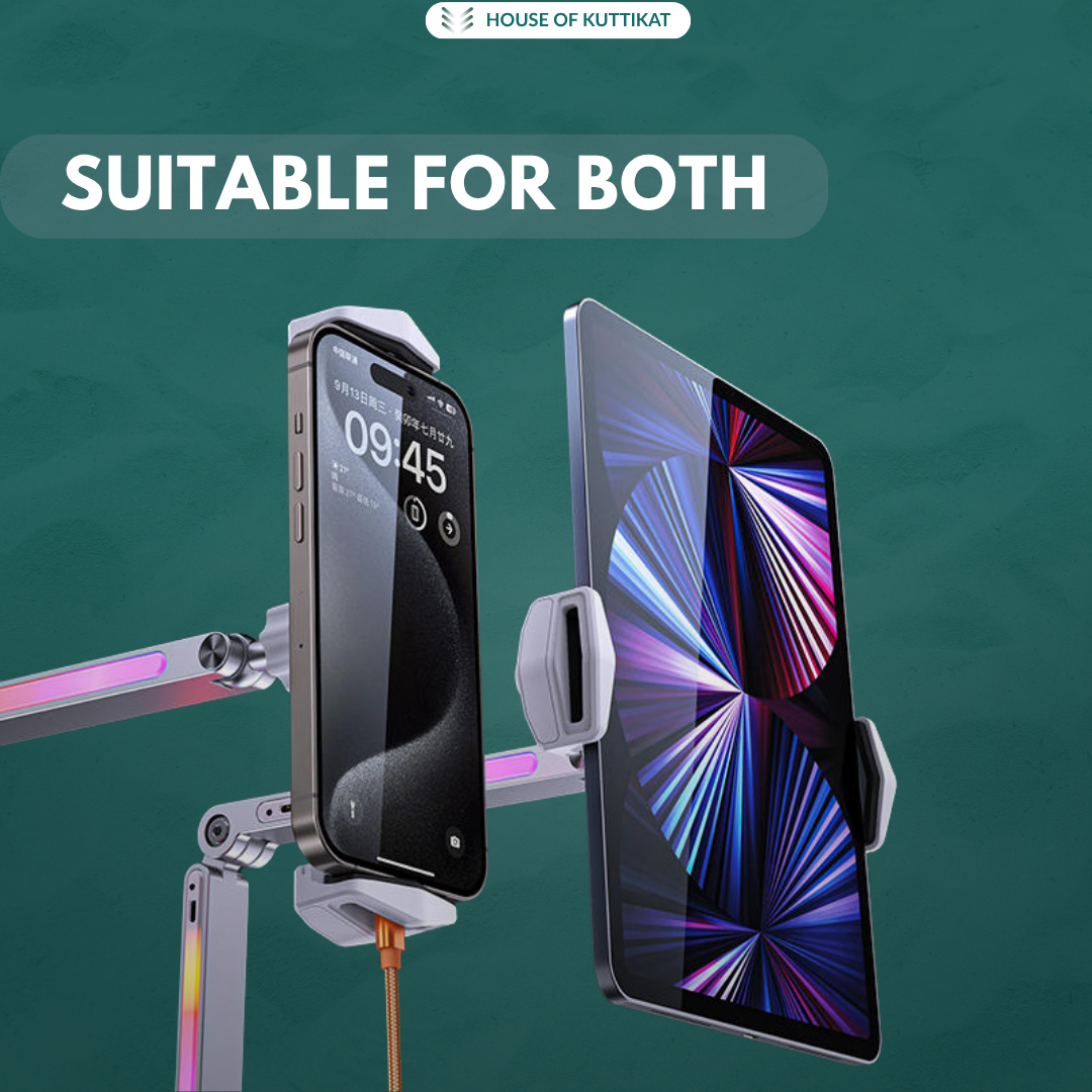 Kuttikat Metal Phone & Tablet Stand With Lights