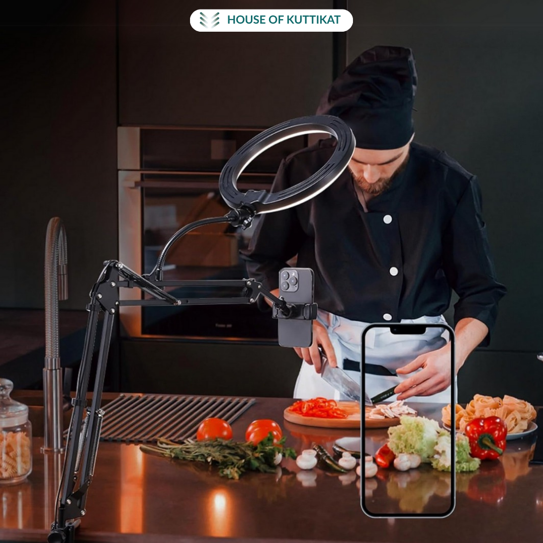 Desk Mobile Holder with Lights