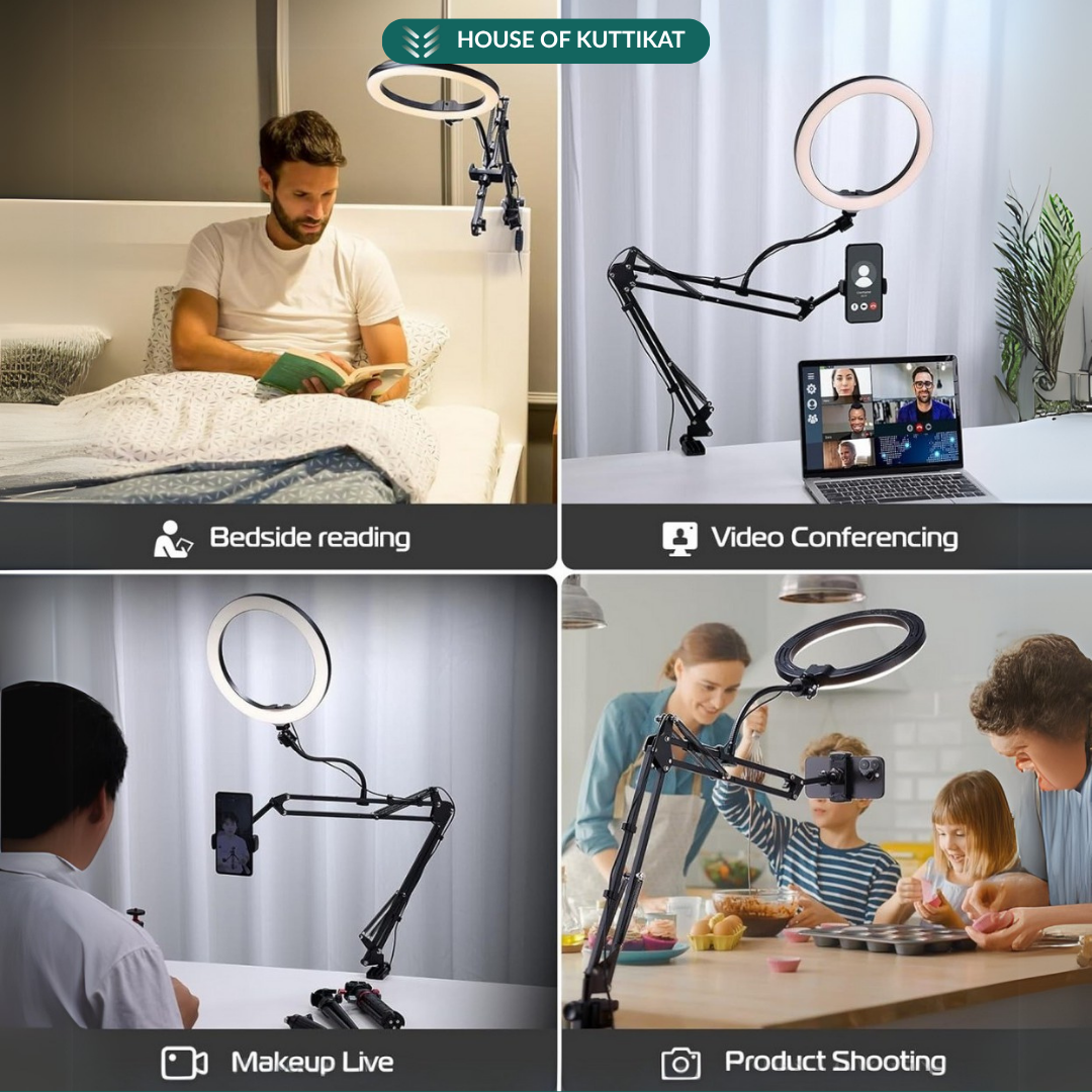 Desk Mobile Holder with Lights