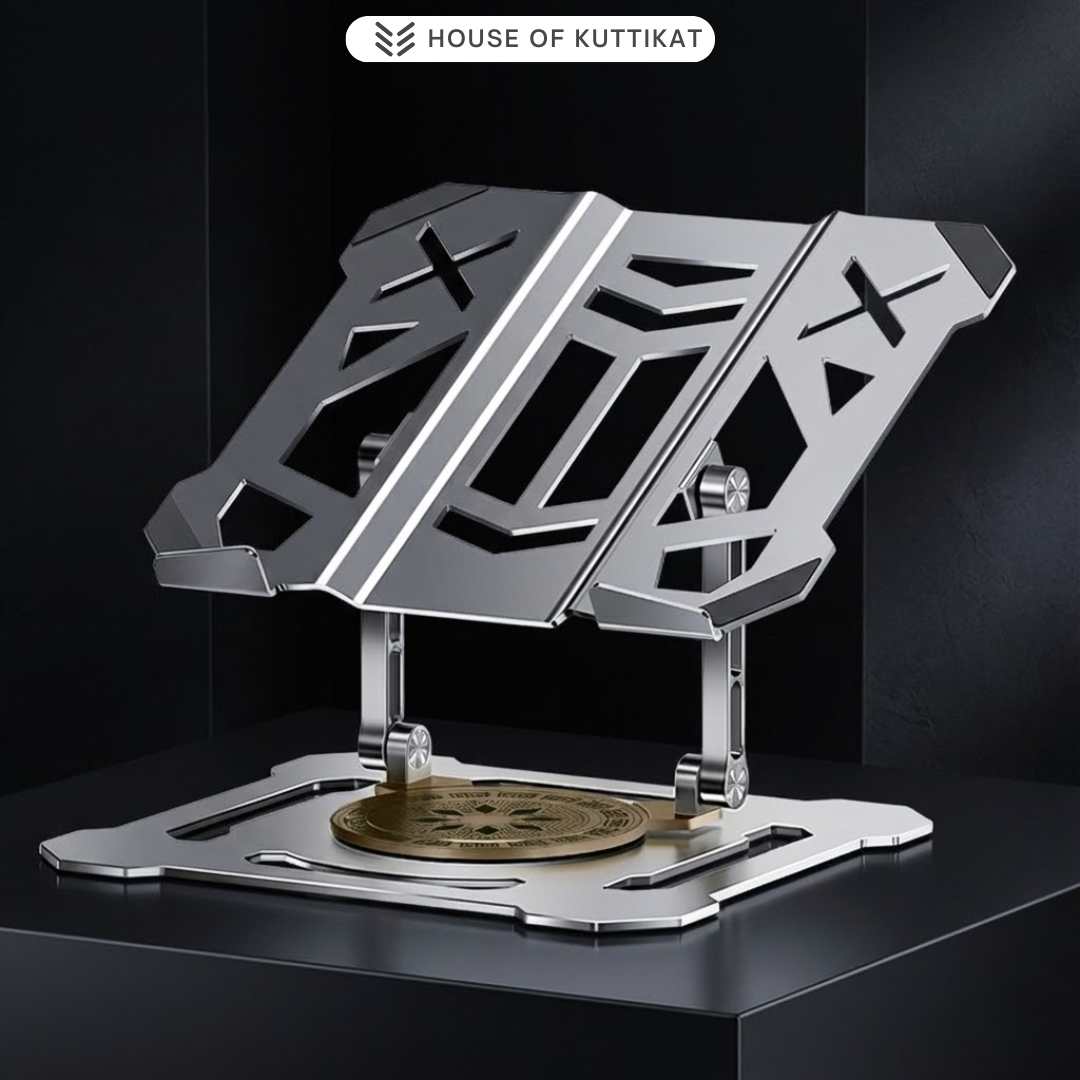 Kuttikat TitanCore G4 Heavy-Duty Gaming Laptop Stand – Adjustable Ergonomic Riser for Large Laptops (13–19 Inch)