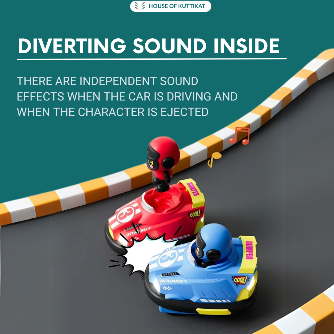 RC Bumper Cars โ 2-Player Battle & Crash Game Toy | 2 Sets of Cars