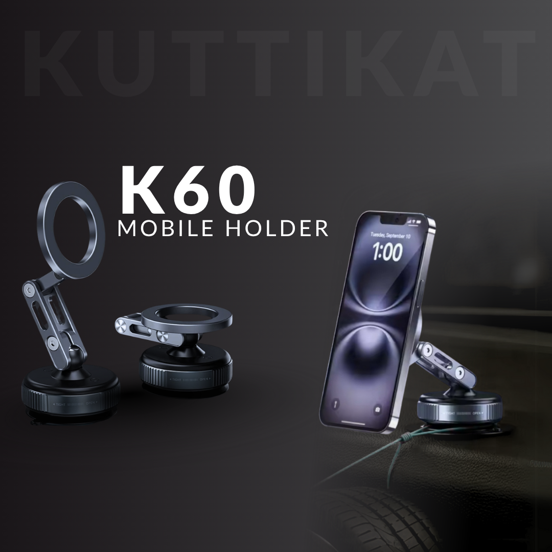 Kuttikat K60 Magnetic Mobile Holder - Latest Model 2026