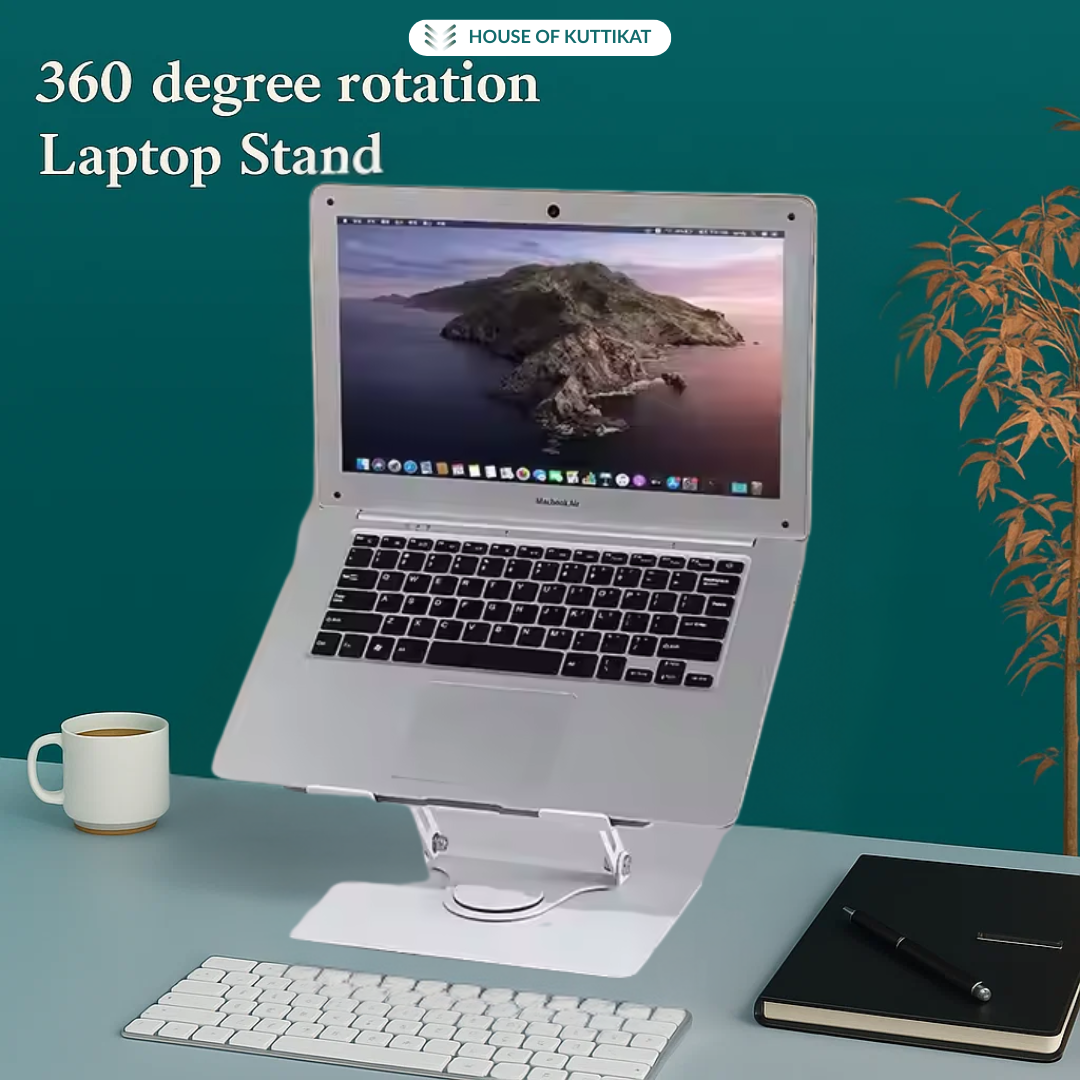 Kuttikat Adjustable Dual-Fan Laptop Stand (10" to 17")
