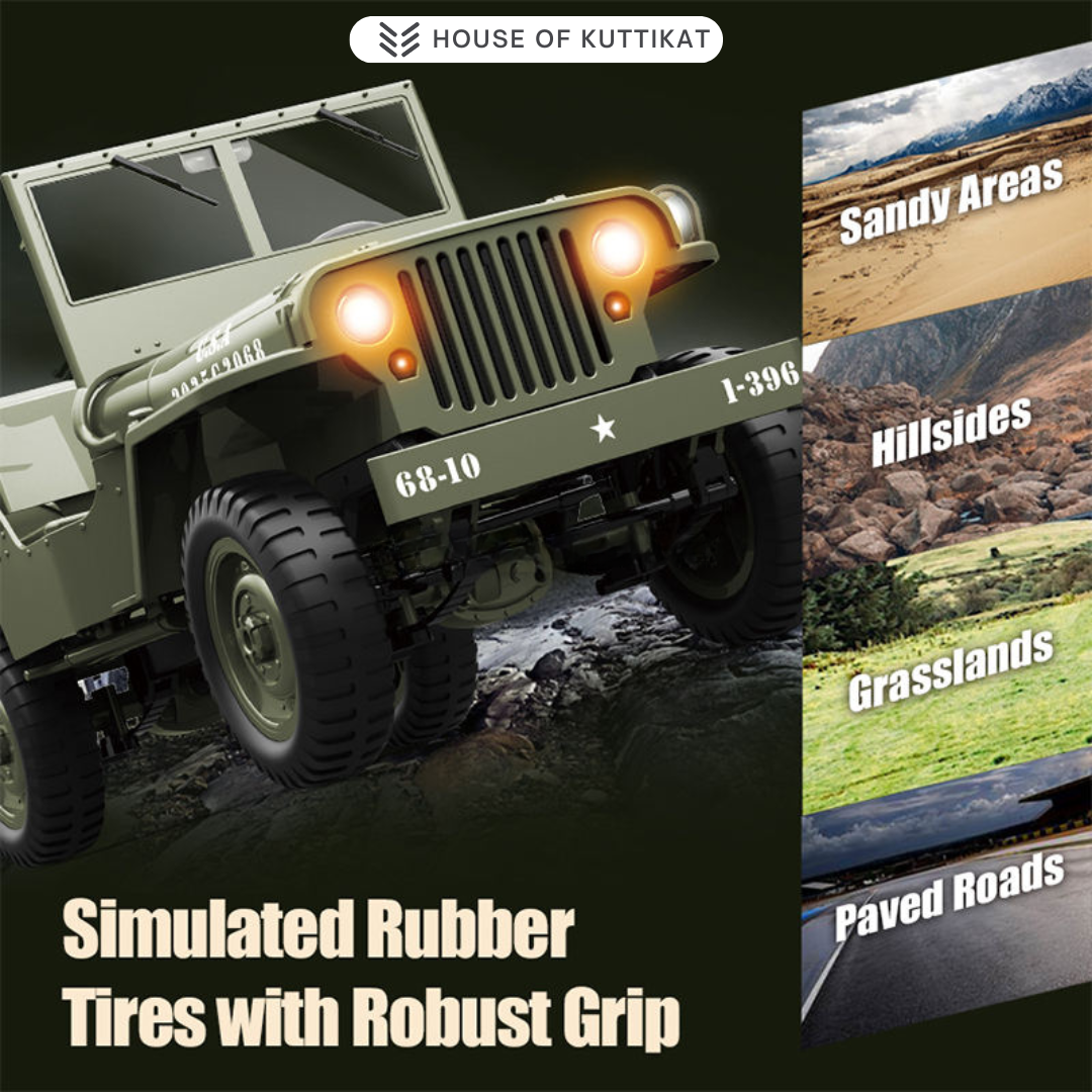 RC Military Jeep 1/10 - Crawler