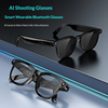 AI Smart Glasses – Video Recording, AI Translation, Music, Calls & Object Recognition
