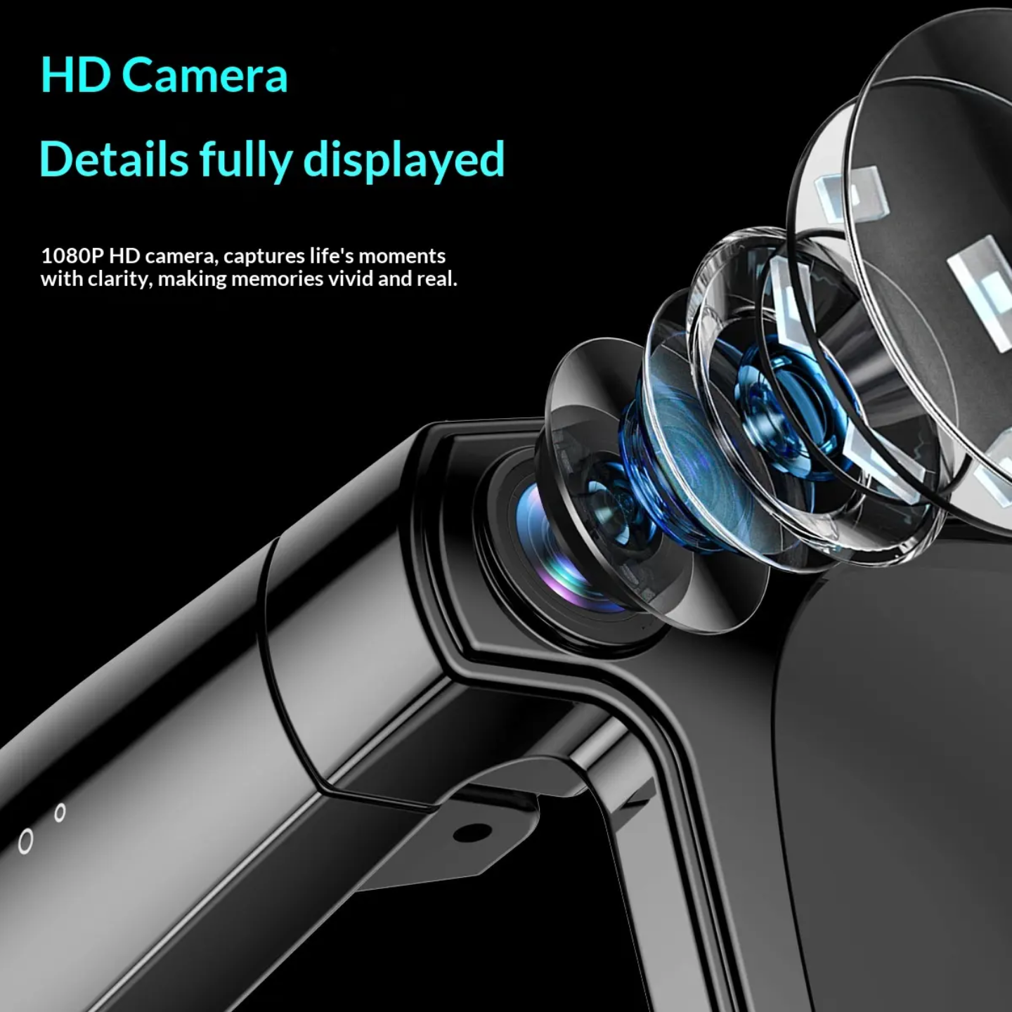 AI Smart Glasses – Video Recording, AI Translation, Music, Calls & Object Recognition