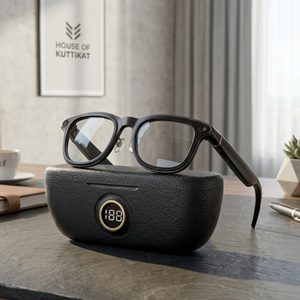 Kuttikat Ultra Max - AI Smart Glasses  8MP HD Camera, AI Translation, GPT, Video,  6 Axis Gyro , Music