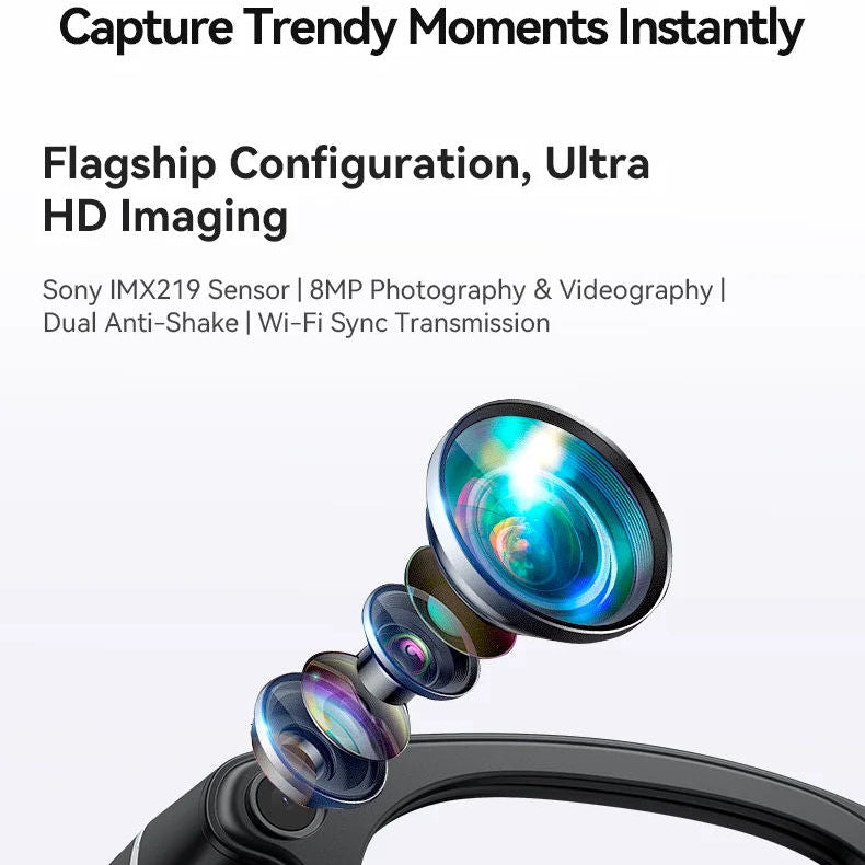 Kuttikat Ultra Max - AI Smart Glasses  8MP HD Camera, AI Translation, GPT, Video,  6 Axis Gyro , Music