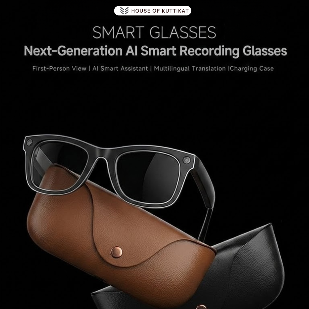 AI Smart Glasses Ultra  – 8MP HD Camera, AI Translation, ChatGPT, Video, Music, Calls