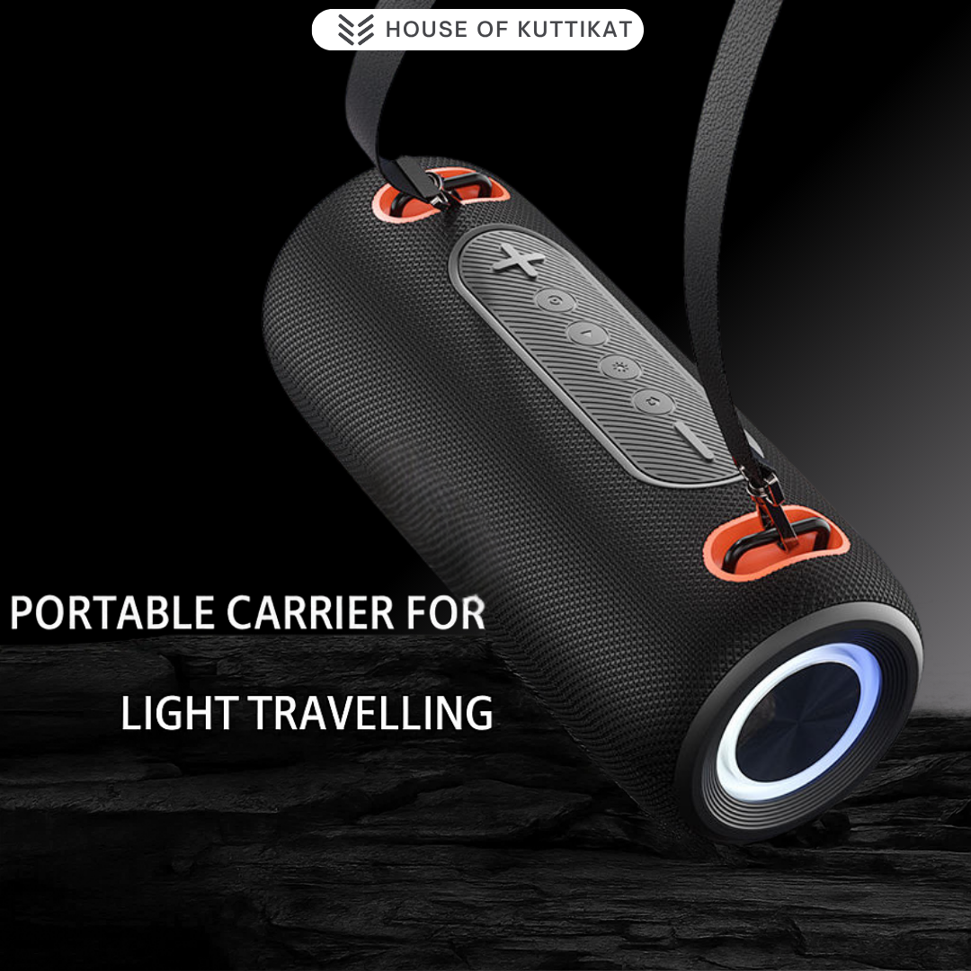 Kuttikat 30W Portable Speaker | Outdoor | Wireless | RGB Light |: IPX6-rated Waterproof
