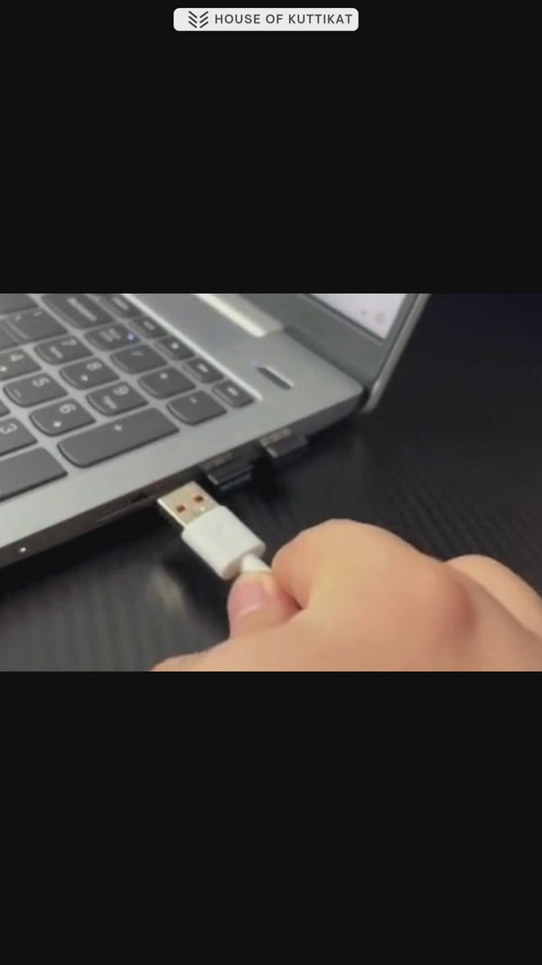 Kuttikat DockPro V3 360° Rotating Laptop Stand with Vertical USB Hub – Adjustable Ergonomic Riser for Office & Home (10–17.3 Inch)